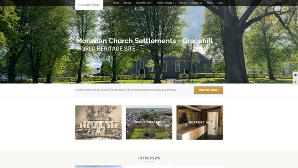 Gracehill Village Ballymena – heritage tourism website by IT Studio NI